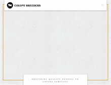 Tablet Screenshot of colonybreeders.com
